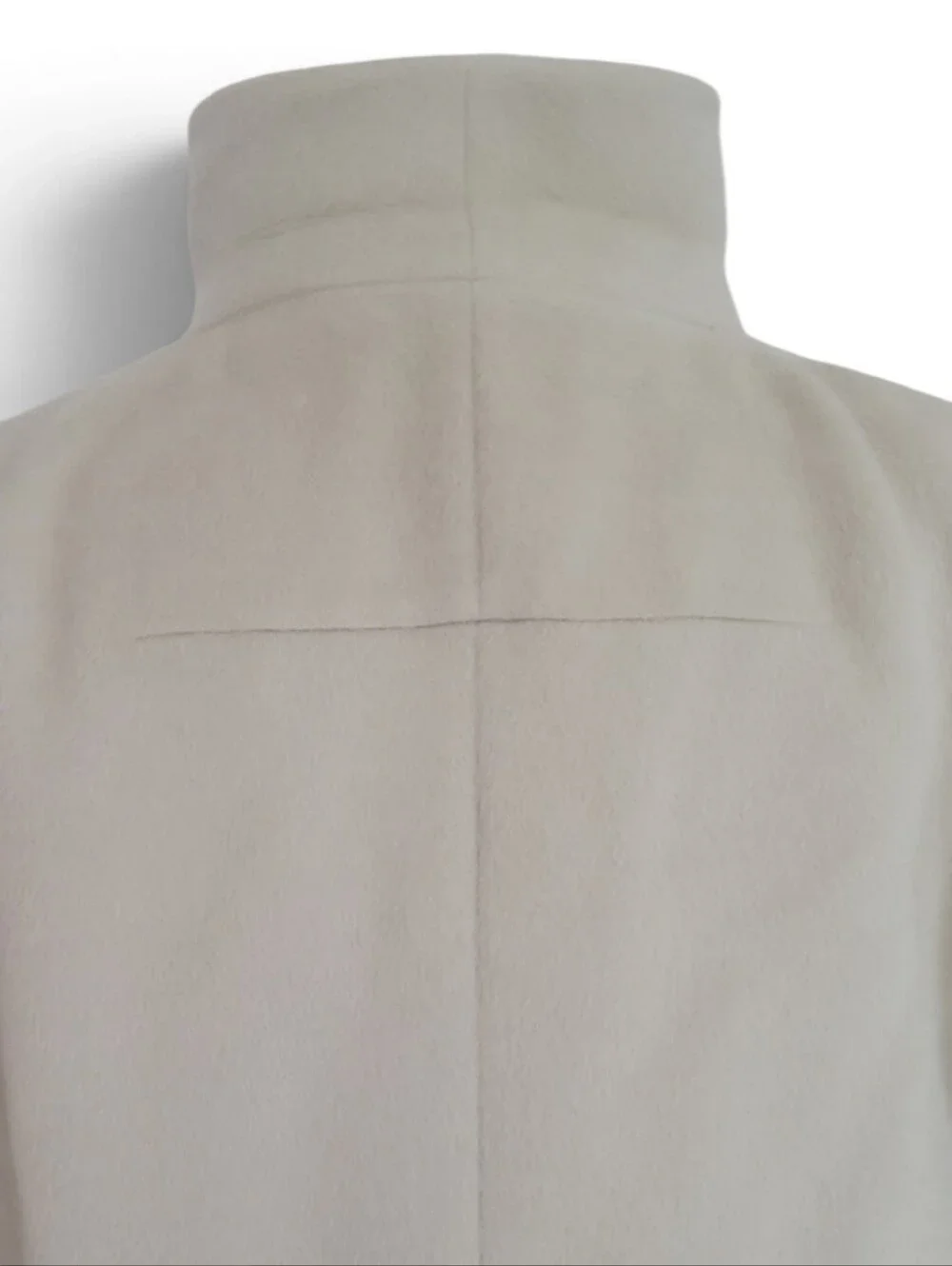 Andean Convertible Collar Alpaca Blend Asymmetric Champagne Coat NWT Size 14